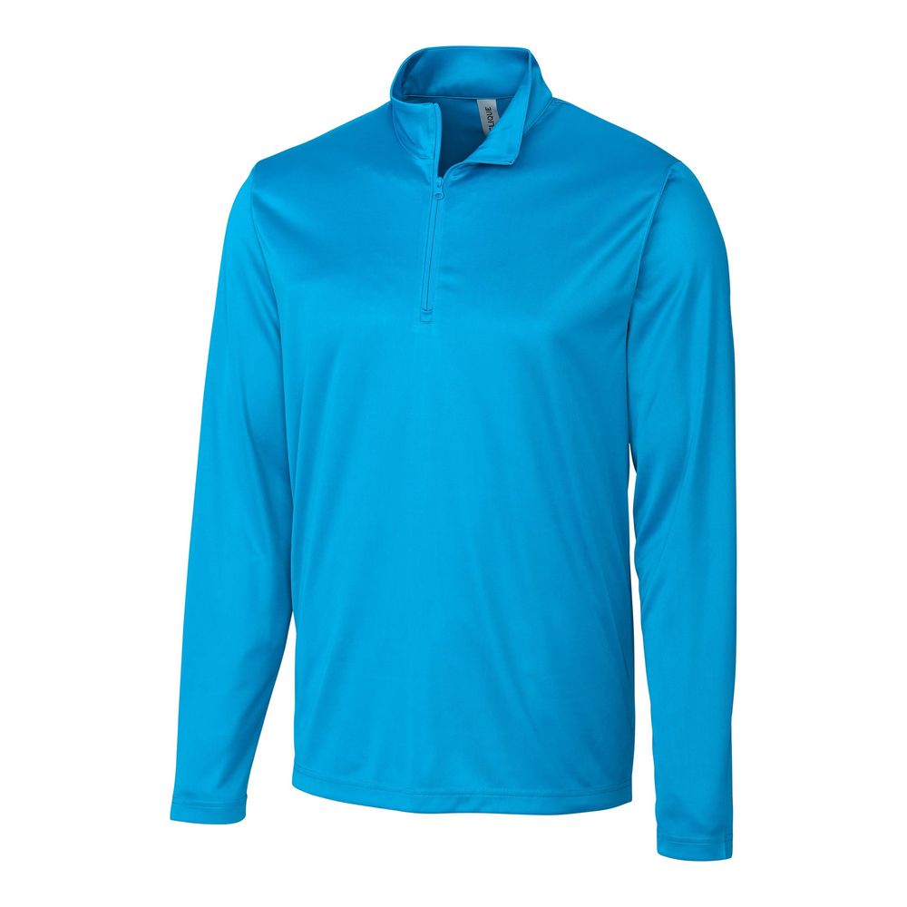 NWT Clique Ocean Blue Spin Eco Performance Half Zip Mens Pullover